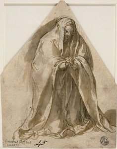 Kneeling Woman by Sante Peranda