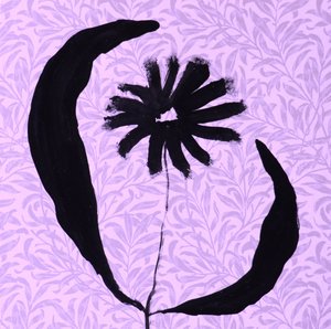 Abstract Black Bloom