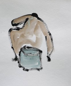 Abstract Nude Sketch by Santhosh ch