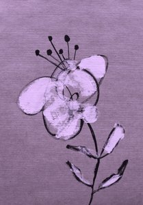 Abstract Purple Bloom