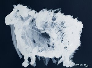 Abstract White Sheep