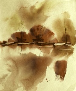 Autumn Water Reflection