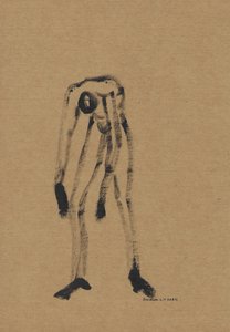 Bent Dark Figure