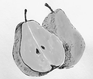 Black And White Pears