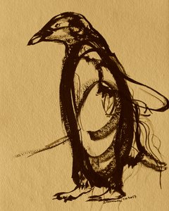 Brushstroke Penguin