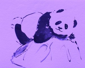 Cute Purple Panda