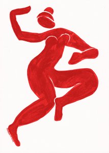 Dynamic Red Dancer