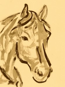 Expressive Horse Portrait by Santhosh ch