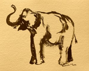 Majestic Elephant Sketch