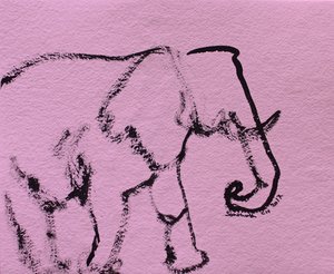 Minimal Pink Elephant