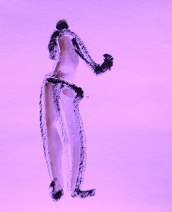 Purple Gesture Figure