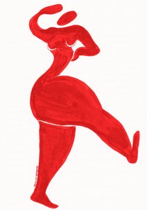 Red Dancing Woman
