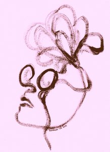 Serene Floral Portrait