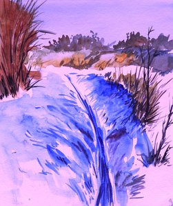Snowy Winter Stream