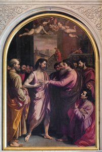 Incredulity of St. Thomas by Santi di Tito