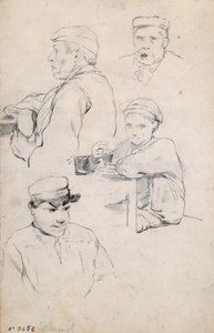Figures Study by Santiago Rusiñol