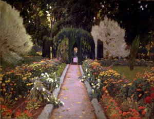 Gardens of Aranjuez (The Arbour) by Santiago Rusiñol