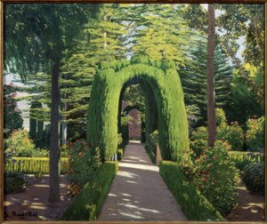 Glorieta. Jardí d’Alcoi by Santiago Rusiñol