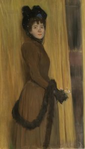 Portrait of Miss Mc Flower by Santiago Rusiñol