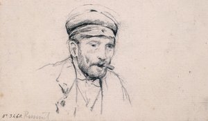 Study of a Male by Santiago Rusiñol