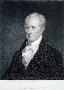 Gilbert Charles Stuart, engraved by Asher Brown Durand from an original miniature by Sarah Goodridge