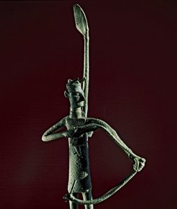 Nuragic Culture: Statuette of Warrior Pulling a Bronze Bow