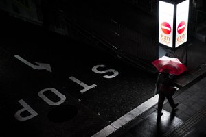 Red Umbrella Night Walk