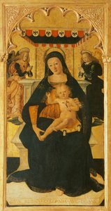 Madonna and Child Enthroned by Saturnino Gatti