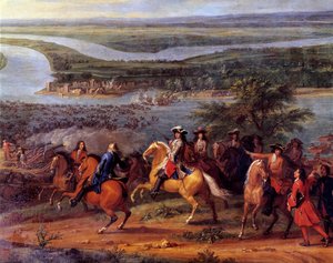 The Actions of the Great Conde, Passage of the Rhine by Sauveur Le Conte