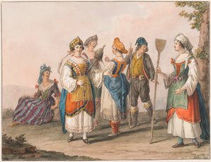 Costumes of South Calabria by Saverio della Gatta