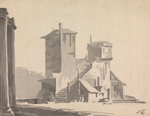 An Abbey by Sawrey Gilpin