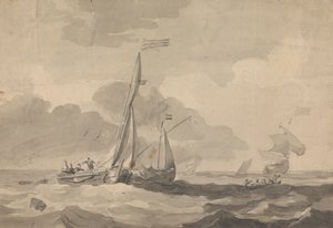 Boats at Sea by Sawrey Gilpin