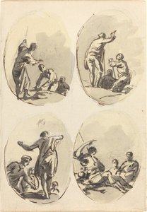 Four Oval Compositions