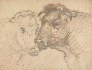 Two Bulls by Sawrey Gilpin
