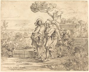 The Rest on the Flight into Egypt by Sébastien Bourdon