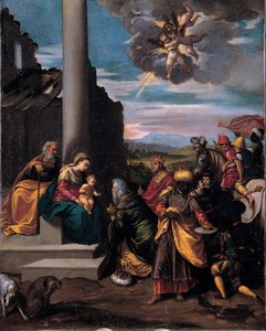 The Adoration of the Magi by Sigismondo Scarsellino