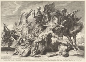 Lion Hunt by Schelte Adams Bolswert after Sir Peter Paul Rubens