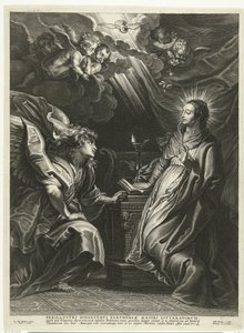 Annunciation by Schelte Adamsz. Bolswert
