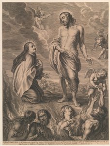 Saint Theresa Mediates for Bernardino de Mendoza by Schelte Adamsz. Bolswert