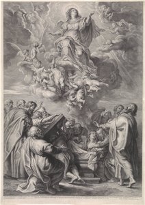 Ascension of Mary with Apostles
