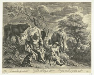Mercury and Argus by Schelte Adamsz. Bolswert
