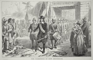 Governor Peter Stuyvesant Surrenders New Amsterdam to the British in 1664