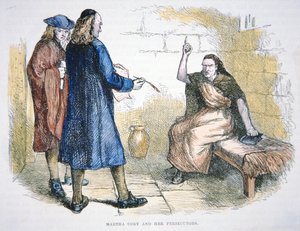 Martha Corey is accused of witchcraft during the Salem witch trials in 1692