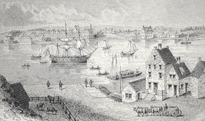 The ferry, New York, c.1750
