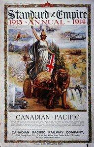 Advertisement on the cover of the Standard of Empire Annual 1913-14 by School Canadian