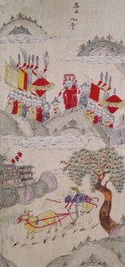 Panel from an Eight-Fold Screen Depicting Famous Stories of China