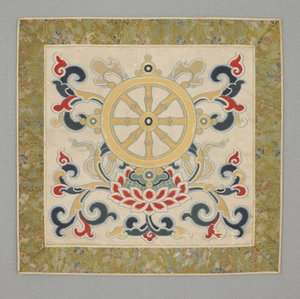 Eight Buddhist precious things, Wheel of the Law by School Chinese