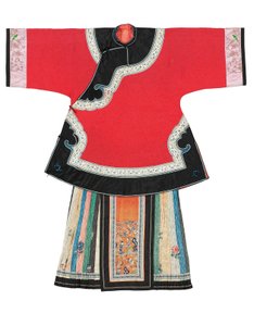 Red-ground informal lady