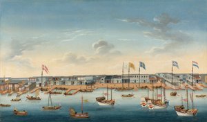 The Hongs at Canton, c.1780