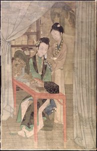 Woman at her Toilet by School Chinese
